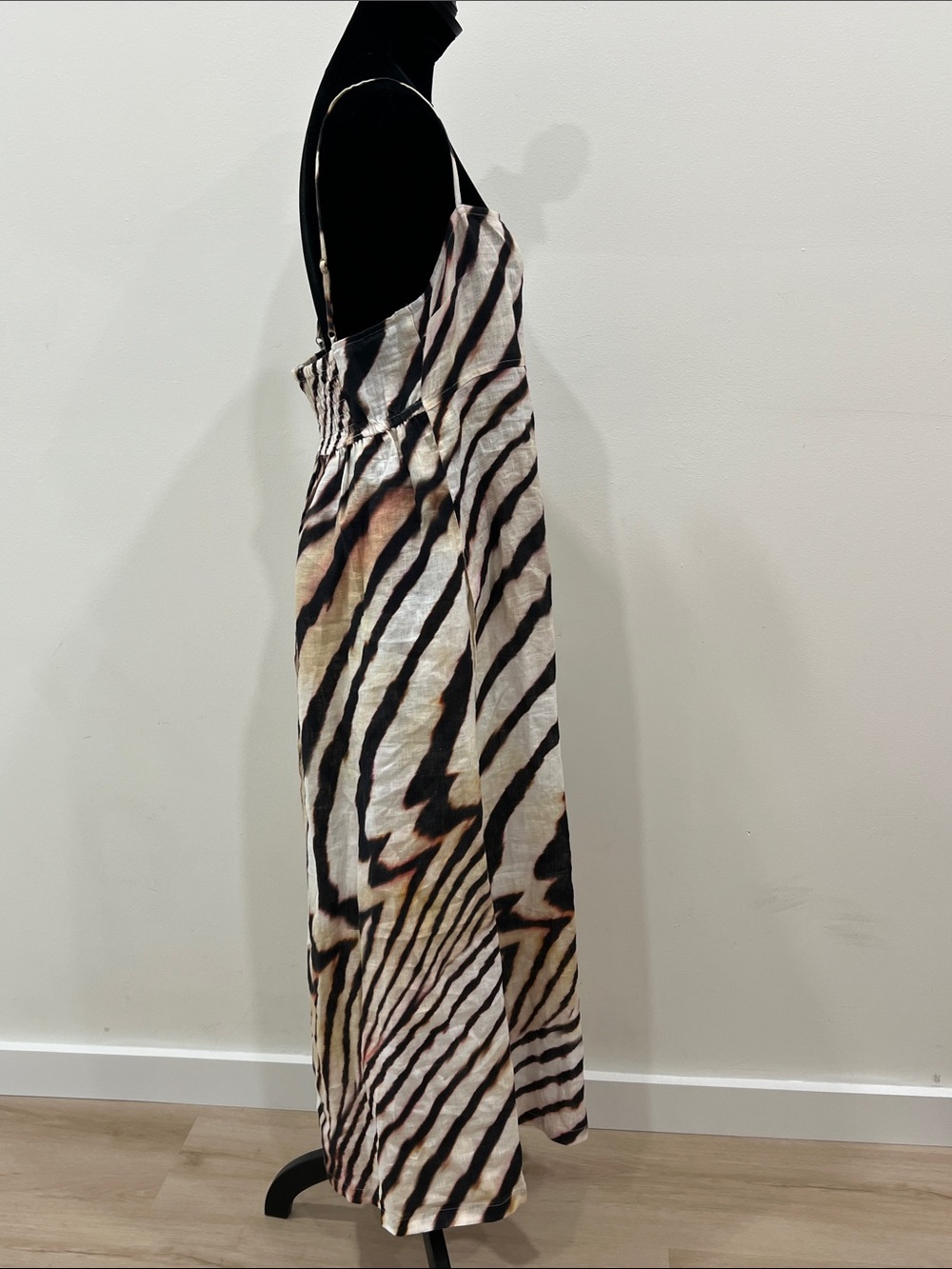 Vitamin A Arden Dress - Shell Stripe Linen - Picture 11 of 15